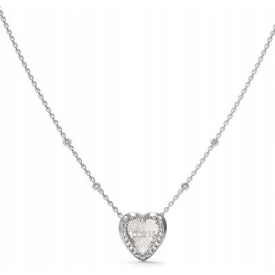 Guess Mon Amour Srebrny Naszyjnik Z Sercem I Kryształkami Jubn04606jw Guess Mon Amour Srebrny Naszyjnik Z Sercem I Kryształkami Jubn04606jw
