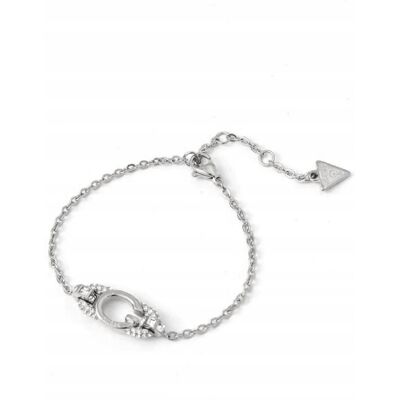 Guess Oh My G srebrna bransoletka damska literka G kryształki JUBB04510JW Guess Oh My G srebrna bransoletka damska literka G kryształki JUBB04510JW