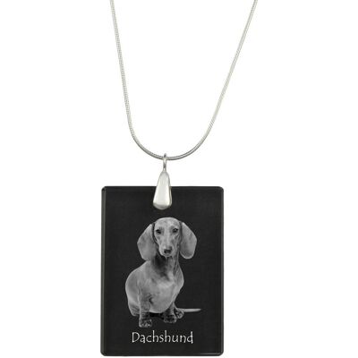 Jamnik - Kryształowa Zawieszka Z Psem, Srebrny Naszyjnik Ze Zdjęciem, Personalizowany Wisiorek Marki Art-Dog Jamnik - Kryształowa Zawieszka Z Psem, Srebrny Naszyjnik Ze Zdjęciem, Personalizowany Wisiorek Marki Art-Dog