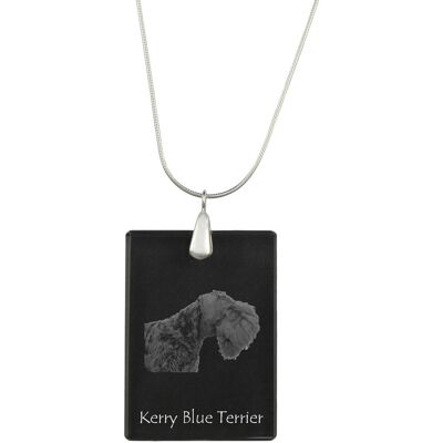 Kerry Blue Terrier, Irish Blue Terrier - Kryształowa Zawieszka Z Psem, Srebrny Naszyjnik Ze Zdjęciem, Personalizowany Wisiorek Marki Art-Dog Kerry Blue Terrier, Irish Blue Terrier - Kryształowa Zawieszka Z Psem, Srebrny Naszyjnik Ze Zdjęciem, Personalizowany Wisiorek Marki Art-Dog