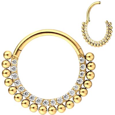 Inny producent Kolczyk Kółko Clicker Cyrkonie Lobe Septum 1,2/10 Inny producent Kolczyk Kółko Clicker Cyrkonie Lobe Septum 1,2/10
