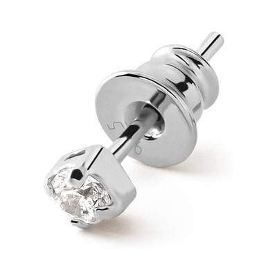 GIORRE Kolczyk męski / damski z białą cyrkonią Swarovski 3mm, srebro 925 : Srebro - kolor pokrycia - Pokrycie platyną GIORRE Kolczyk męski / damski z białą cyrkonią Swarovski 3mm, srebro 925 : Srebro - kolor pokrycia - Pokrycie platyną