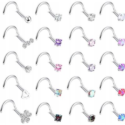 Inny producent KOLCZYKI 20 SZTUK 20G STAL NIERDZEWNA DIAMENT OPAL KOLOROWY BIŻUTERIA NOS Inny producent KOLCZYKI 20 SZTUK 20G STAL NIERDZEWNA DIAMENT OPAL KOLOROWY BIŻUTERIA NOS