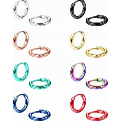 Inny producent KOLCZYKI 8 PAR ZE STALI CHIRURGICZNEJ WYTRZYMAŁE KLASYCZNE UNISEX TRWAŁE Inny producent KOLCZYKI 8 PAR ZE STALI CHIRURGICZNEJ WYTRZYMAŁE KLASYCZNE UNISEX TRWAŁE
