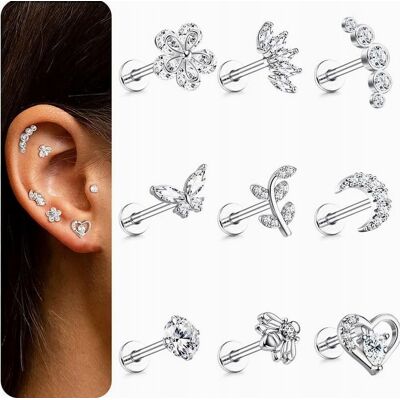 Inny producent KOLCZYKI 9 SZTUK 16G CHRZĄSTKA HELIX TRAGUS MUSZLA LABRET CYRKONIA MOTYL Inny producent KOLCZYKI 9 SZTUK 16G CHRZĄSTKA HELIX TRAGUS MUSZLA LABRET CYRKONIA MOTYL