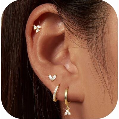 Inny producent KOLCZYKI DAMSKIE SREBRNE ZŁOTE DELIKATNE PIERCING HELIX STYLOWE BŁYSZCZĄCE Inny producent KOLCZYKI DAMSKIE SREBRNE ZŁOTE DELIKATNE PIERCING HELIX STYLOWE BŁYSZCZĄCE
