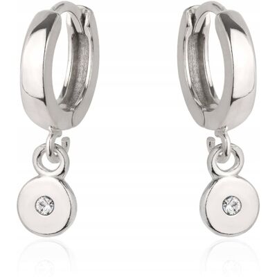 ARTWINGS Kolczyki srebrne kółko kółeczko Swarovski srebr925 ARTWINGS Kolczyki srebrne kółko kółeczko Swarovski srebr925