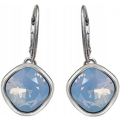 ulex premium Kolczyki Srebrne pr.925 Eleganckie Kolczyki z Kryształem Air Blue Opal ulex premium Kolczyki Srebrne pr.925 Eleganckie Kolczyki z Kryształem Air Blue Opal