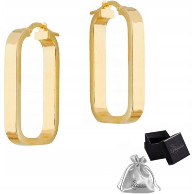 ulex premium Kolczyki srebrne pr. 925 Eleganckie Złote Kolczyki Dmuchane Dla Niej ulex premium Kolczyki srebrne pr. 925 Eleganckie Złote Kolczyki Dmuchane Dla Niej