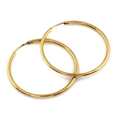 Lovrin Kolczyki złote koła 35mm szarniry złoto 585 0.79 g Lovrin Kolczyki złote koła 35mm szarniry złoto 585 0.79 g