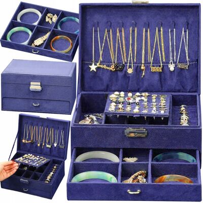 DexXer Kuferek Na Biżuterię Szkatułka Organizer Pudełko Elegancki Na Kolczyki Box DexXer Kuferek Na Biżuterię Szkatułka Organizer Pudełko Elegancki Na Kolczyki Box
