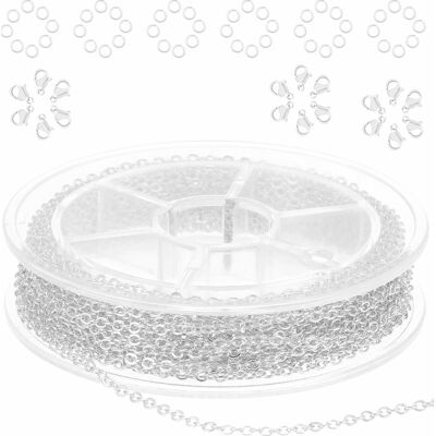 Inny producent ŁAŃCUSZEK JUBILERSKI 10M 15MM STAL NIERDZEWNA ROLKA DIY BIŻUTERIA KOMPLET Inny producent ŁAŃCUSZEK JUBILERSKI 10M 15MM STAL NIERDZEWNA ROLKA DIY BIŻUTERIA KOMPLET