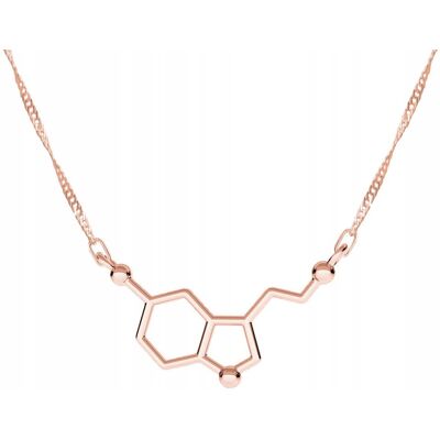 LAREZO Łańcuszek złoty naszyjnik 925 Wzór Serotonina LAREZO Łańcuszek złoty naszyjnik 925 Wzór Serotonina