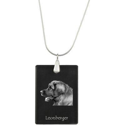 Leonberger - Kryształowa Zawieszka Z Psem, Srebrny Naszyjnik Ze Zdjęciem, Personalizowany Wisiorek Marki Art-Dog Leonberger - Kryształowa Zawieszka Z Psem, Srebrny Naszyjnik Ze Zdjęciem, Personalizowany Wisiorek Marki Art-Dog