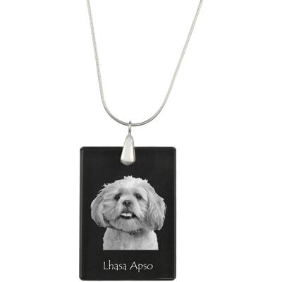 Lhasa Apso - Kryształowa Zawieszka Z Psem, Srebrny Naszyjnik Ze Zdjęciem, Personalizowany Wisiorek Marki Art-Dog Lhasa Apso - Kryształowa Zawieszka Z Psem, Srebrny Naszyjnik Ze Zdjęciem, Personalizowany Wisiorek Marki Art-Dog