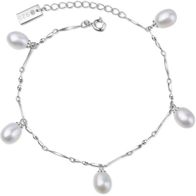 Vehns Group GmbH Maiko Bransoletka Srebrna/Biała Perła Vehns Group GmbH Maiko Bransoletka Srebrna/Biała Perła