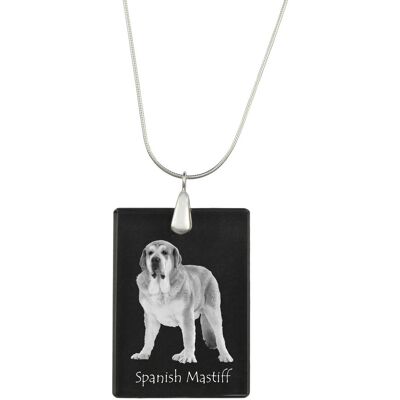 Mastif Hiszpański - Kryształowa Zawieszka Z Psem, Srebrny Naszyjnik Ze Zdjęciem, Personalizowany Wisiorek Marki Art-Dog Mastif Hiszpański - Kryształowa Zawieszka Z Psem, Srebrny Naszyjnik Ze Zdjęciem, Personalizowany Wisiorek Marki Art-Dog