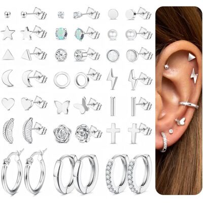 Inny producent MILACOLATO 21 par zestaw kolczyki damskie z małymi ćwiekami dla kobiet mężczyzn piercing ze stali nierdzewnej Helix chrząstka Tragus ucho księżyc op.. Inny producent MILACOLATO 21 par zestaw kolczyki damskie z małymi ćwiekami dla kobiet mężczyzn piercing ze stali nierdzewnej Helix chrząstka Tragus ucho księżyc op..