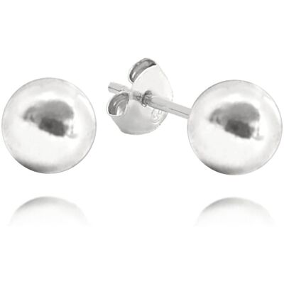 MINET Kolczyki srebrne KULKI 8 mm MINET Kolczyki srebrne KULKI 8 mm