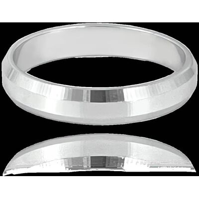 MINET+ Srebrna obrączka 4.5 mm - rozmiar 17 MINET+ Srebrna obrączka 4.5 mm - rozmiar 17