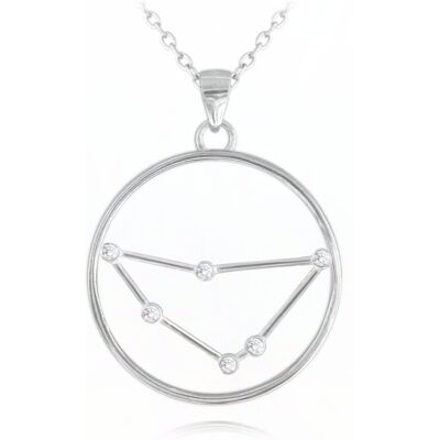 MINET Srebrny naszyjnik Stars Zodiac KOZIOROŻEC Czech Crystal MINET Srebrny naszyjnik Stars Zodiac KOZIOROŻEC Czech Crystal