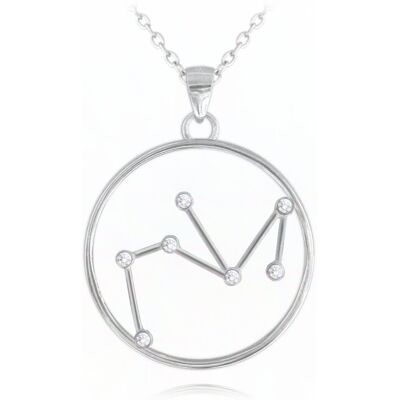 MINET Srebrny naszyjnik Stars Zodiac STRZELEC Czech Crystal MINET Srebrny naszyjnik Stars Zodiac STRZELEC Czech Crystal
