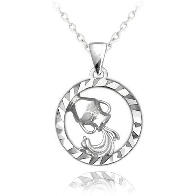 MINET Srebrny naszyjnik Zodiac WODNIK MINET Srebrny naszyjnik Zodiac WODNIK