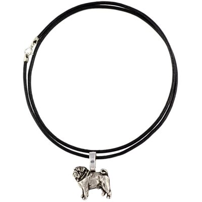 Mops, Pug, Carlin - naszyjnik z psem, posrebrzana zawieszka dla miłośnika psów, subtelna biżuteria marki Art-Dog Mops, Pug, Carlin - naszyjnik z psem, posrebrzana zawieszka dla miłośnika psów, subtelna biżuteria marki Art-Dog