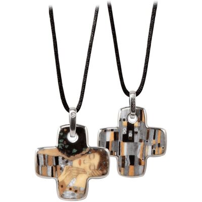 Goebel Naszyjnik Pocałunek 4 cm - Gustav Klimt Goebel Naszyjnik Pocałunek 4 cm - Gustav Klimt