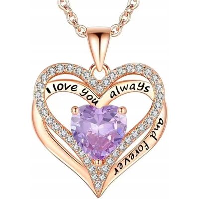 Inny producent Naszyjnik Różowe Złoto Serce I Love You Kunzyt Cyrkonie Stal Szlachetna Inny producent Naszyjnik Różowe Złoto Serce I Love You Kunzyt Cyrkonie Stal Szlachetna
