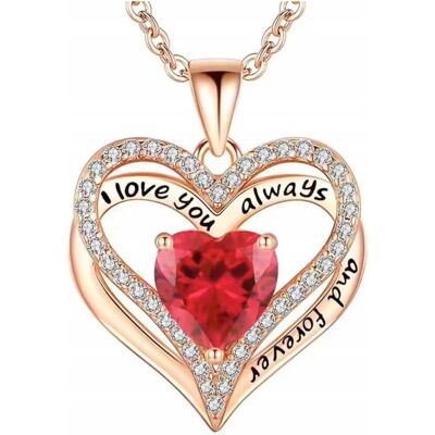 Inny producent Naszyjnik Różowe Złoto Serce I Love You Spinel Cyrkonie Stal Szlachetna Inny producent Naszyjnik Różowe Złoto Serce I Love You Spinel Cyrkonie Stal Szlachetna