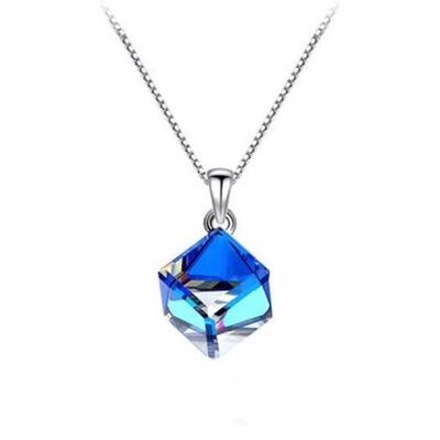 Yongsu Naszyjnik S925 do Swarovski cyrkonie Sześcian Yongsu Naszyjnik S925 do Swarovski cyrkonie Sześcian