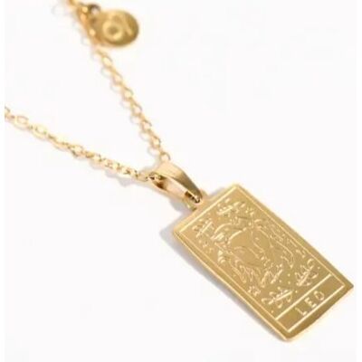 Inny producent Naszyjnik wisiorek Lew Leo znak zodiaku złoty prezent Inny producent Naszyjnik wisiorek Lew Leo znak zodiaku złoty prezent