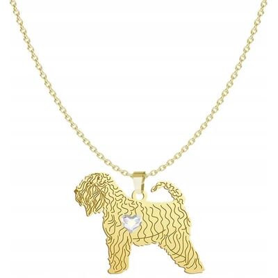 Radziszewska Naszyjnik Złoty Irish Soft-coated Wheaten Terrier 925 Prezent GRAWER Radziszewska Naszyjnik Złoty Irish Soft-coated Wheaten Terrier 925 Prezent GRAWER