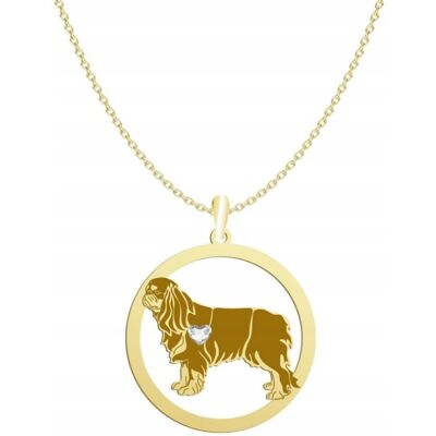 Radziszewska Naszyjnik Złoty z King Charles Spaniel 925 Prezent Łańcuszek Kobieta GRAWER Radziszewska Naszyjnik Złoty z King Charles Spaniel 925 Prezent Łańcuszek Kobieta GRAWER
