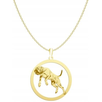 Radziszewska Naszyjnik Złoty z psem Fila Brasileiro 925 Łańcuszek Prezent Kobieta GRAWER Radziszewska Naszyjnik Złoty z psem Fila Brasileiro 925 Łańcuszek Prezent Kobieta GRAWER