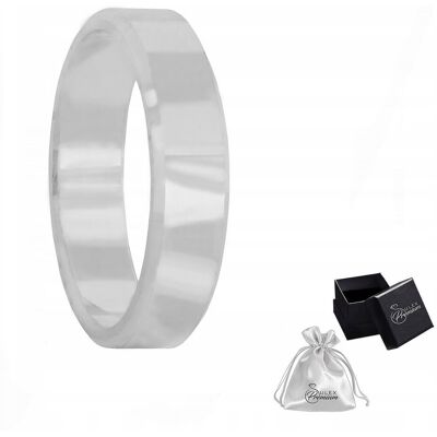 ulex premium Obrączka Męska srebrna pr. 925 Polerowana Płaska Gładka szer. 5 mm r. 23 ulex premium Obrączka Męska srebrna pr. 925 Polerowana Płaska Gładka szer. 5 mm r. 23