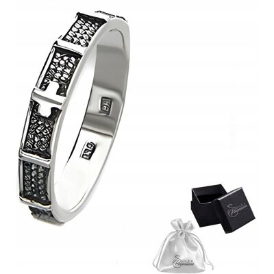 ulex premium Obrączka RÓŻANIEC srebrna pr. 925 Pierścionek z Różańcem na Palec r. 12 ulex premium Obrączka RÓŻANIEC srebrna pr. 925 Pierścionek z Różańcem na Palec r. 12