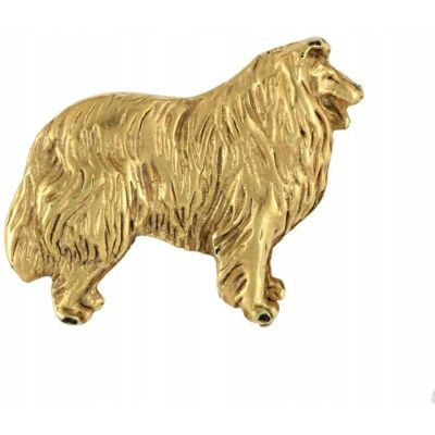 ART Owczarek Szkocki Długowłosy Collie pozłacany pin ART Owczarek Szkocki Długowłosy Collie pozłacany pin