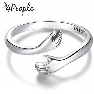 Bamoer Pandora Apart Pierścionek srebrny 925 dłonie miłość Bamoer Pandora Apart Pierścionek srebrny 925 dłonie miłość
