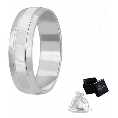 ulex premium Pierścionek Męski srebrny pr. 925 Obrączka Diamentowana szer. 6 mm r.13 ulex premium Pierścionek Męski srebrny pr. 925 Obrączka Diamentowana szer. 6 mm r.13