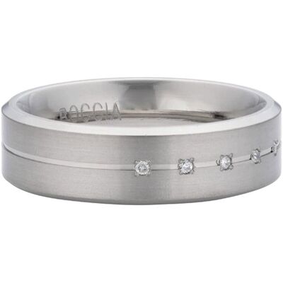 Inny producent Pierścionek obrączka Boccia Women's Ring Titanium 5 Diamond Cuts 0.025 01012052 52 (16.5) Inny producent Pierścionek obrączka Boccia Women's Ring Titanium 5 Diamond Cuts 0.025 01012052 52 (16.5)