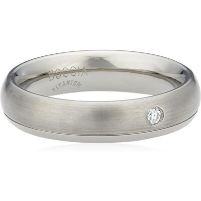 Inny producent Pierścionek obrączka Ring Boccia Women Titanium Tapered Baguette White Diamond Inny producent Pierścionek obrączka Ring Boccia Women Titanium Tapered Baguette White Diamond