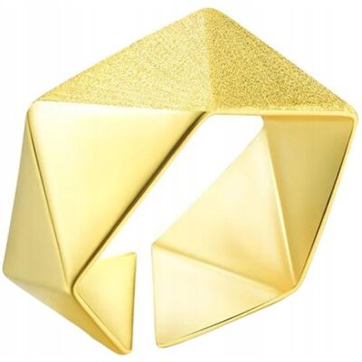 Pierścionek Złoty Pierścionek Regulowany Origami Pozłacane Srebro925 Trusky Pierścionek Złoty Pierścionek Regulowany Origami Pozłacane Srebro925 Trusky