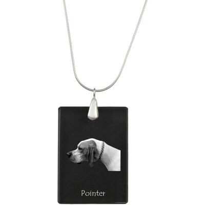 Pointer I - Kryształowa Zawieszka Z Psem, Srebrny Naszyjnik Ze Zdjęciem, Personalizowany Wisiorek Marki Art-Dog Pointer I - Kryształowa Zawieszka Z Psem, Srebrny Naszyjnik Ze Zdjęciem, Personalizowany Wisiorek Marki Art-Dog