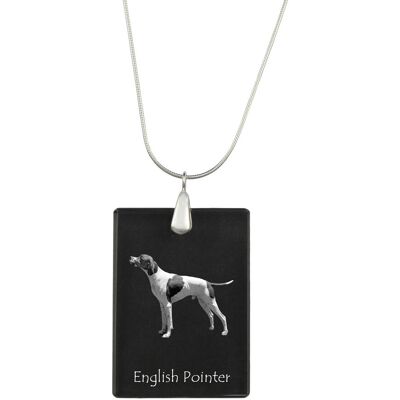 Pointer - Kryształowa Zawieszka Z Psem, Srebrny Naszyjnik Ze Zdjęciem, Personalizowany Wisiorek Marki Art-Dog Pointer - Kryształowa Zawieszka Z Psem, Srebrny Naszyjnik Ze Zdjęciem, Personalizowany Wisiorek Marki Art-Dog