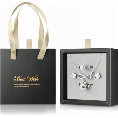 Inny producent PUDEŁKO PREZENTOWE BIŻUTERIA 10X10X3.5 CM CZARNE ELEGANCKIE MINIMALISTYCZNE Inny producent PUDEŁKO PREZENTOWE BIŻUTERIA 10X10X3.5 CM CZARNE ELEGANCKIE MINIMALISTYCZNE