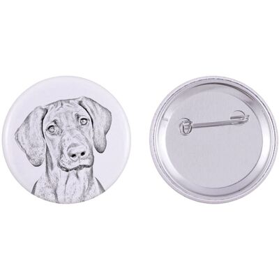 Rhodesian Ridgeback, Afrykański pies na lwy - przypinka z twoim psem, dodaj własne foto, marka Art-Dog Rhodesian Ridgeback, Afrykański pies na lwy - przypinka z twoim psem, dodaj własne foto, marka Art-Dog