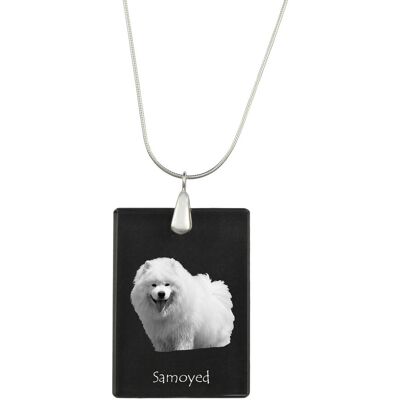 Samojed, Samoyed, Samojedskaja - Kryształowa Zawieszka Z Psem, Srebrny Naszyjnik Ze Zdjęciem, Personalizowany Wisiorek Marki Art-Dog Samojed, Samoyed, Samojedskaja - Kryształowa Zawieszka Z Psem, Srebrny Naszyjnik Ze Zdjęciem, Personalizowany Wisiorek Marki Art-Dog