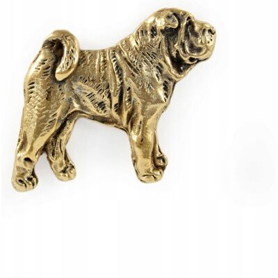 ART Shar Pei pozłacany pin broszka ART Shar Pei pozłacany pin broszka